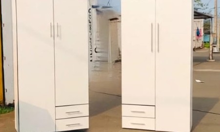 Finished wardrobes ready for collection